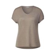 T-Shirts Street One , Brown , Dames