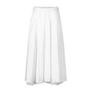 Midi Skirts Kiltie , White , Dames