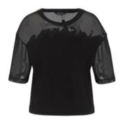 T-Shirts Armani Exchange , Black , Dames