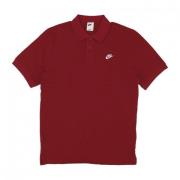 Essential Pique Polo Shirt Red/White Nike , Red , Heren