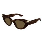 Am0442S Zonnebril Zwart Alexander McQueen , Brown , Dames