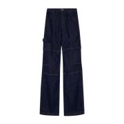 Wide Trousers Simkhai , Blue , Dames