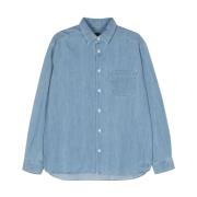 Shirts A.p.c. , Blue , Heren