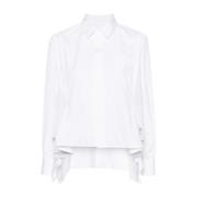 Off White Thomas Mason Katoenen Overhemd Sacai , White , Dames