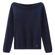 Round-neck Knitwear Woolrich , Blue , Dames