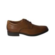 Comfortabele Kameel Leren Herenschoenen Clarks , Brown , Heren