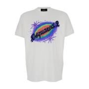 Witte Cool Fit Muscle T-shirts en Polos Dsquared2 , White , Heren