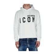 Icon Hoodie - Wit Dsquared2 , White , Heren