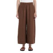 Cropped Trousers Max Mara , Brown , Dames