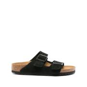 Sliders Birkenstock , Black , Heren