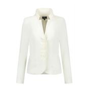 Elegant Off-White Blazer ML Collections , Beige , Dames