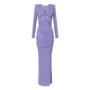 Elegante Jurken Collectie Elisabetta Franchi , Purple , Dames