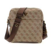 Beige Schoudertas Torino Guess , Brown , Heren