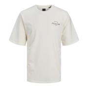 Ocean Club Logo Print T-Shirt Jack & Jones , White , Heren