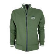 Heren Zip Sweater Groen Tricolor Pijlen Aeronautica Militare , Green ,...