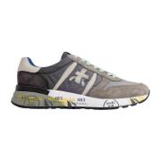 Grijze Sneakers met Witte Details Premiata , Multicolor , Heren