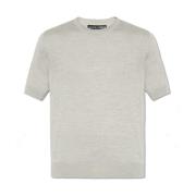 Gebreid T-shirt Dolce & Gabbana , Gray , Heren