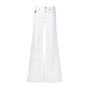 Flared Jeans Versace Jeans Couture , White , Dames