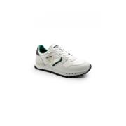 Wit en groen leren sneakers S4Dixon02 Blauer , White , Heren