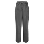 Donkergrijze Satijnen Hudson Broek Modström , Gray , Dames