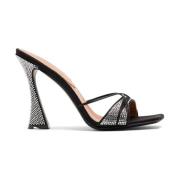 Heeled Mules D'Accori , Black , Dames