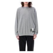 Label Crewneck Sweatshirt Undercover , Gray , Heren