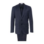 Single Breasted Suits Boglioli , Blue , Heren