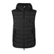 Gewatteerde Puffer Vest Moncler , Black , Dames