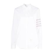 Witte Katoenen Overhemd Thom Browne , White , Dames