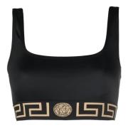 Sleeveless Tops Versace , Black , Dames