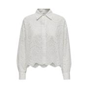 Valais Lange Mouw Shirt Cloud Dancer Only , White , Dames