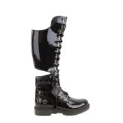 Pre-owned Leather boots Jimmy Choo Pre-owned , Black , Dames