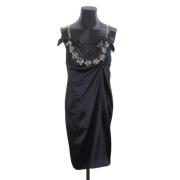 Pre-owned Silk dresses Chanel Vintage , Black , Dames