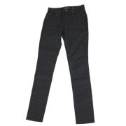 Pre-owned Cotton jeans Yves Saint Laurent Vintage , Black , Dames