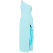 Heldere Blauwe Asymmetrische One-Shoulder Jurk David Koma , Blue , Dam...