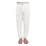 Trousers Selected Homme , White , Heren