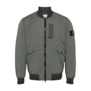 Bomber Jackets Stone Island , Gray , Heren