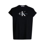 T-Shirts Calvin Klein , Black , Dames