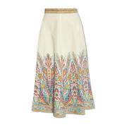 Katoenen rok Etro , White , Dames