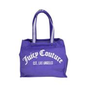 Lila Handdoek Shopper Tas Juicy Couture , Purple , Dames