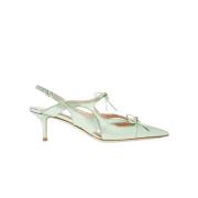 Golvende Slingback Pumps Scarosso , Green , Dames