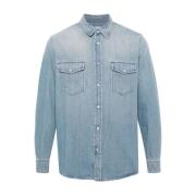 Denim Shirts Saint Laurent , Blue , Heren