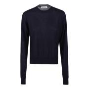 Donkerblauwe Trui Jil Sander , Blue , Dames