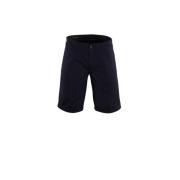 Stretch Katoen Twill Casual Shorts Moorer , Blue , Heren