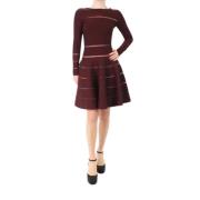 Pre-owned Fabric dresses Alaïa Pre-owned , Brown , Dames