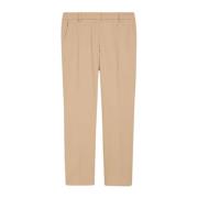 Beige Katoen Stretch Sigaret Broek Max Mara Weekend , Beige , Dames