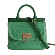 Pre-owned Raffia shoulder-bags Dolce & Gabbana Pre-owned , Green , Dam...