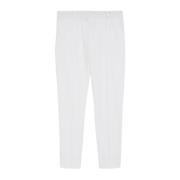 Slim-fit Trousers Max Mara Studio , White , Dames