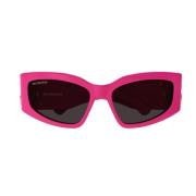 Rechthoekige zonnebril Bb0321S Dynasty Line Balenciaga , Pink , Dames