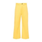 Wide Trousers Ralph Lauren , Yellow , Dames